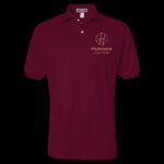 Men's Cotton Polo Shirt Burgundy 3X Large