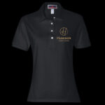 Women's Cotton Polo Black Large