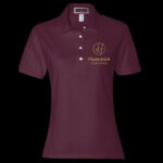 Women's Cotton Polo Burgundy Medium